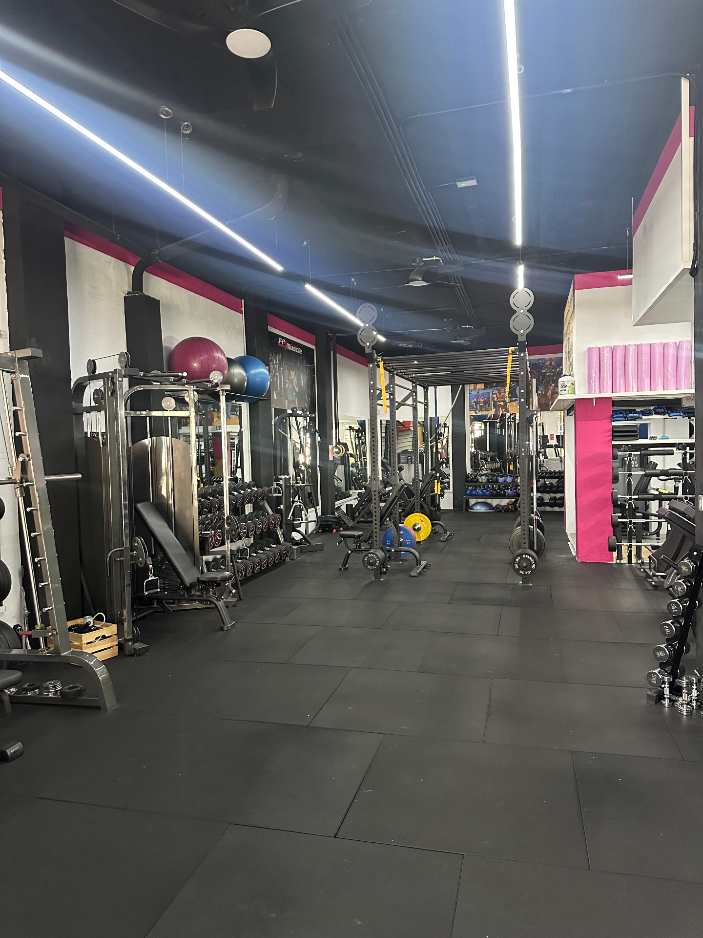 Interior del gimnasio - Equipamiento